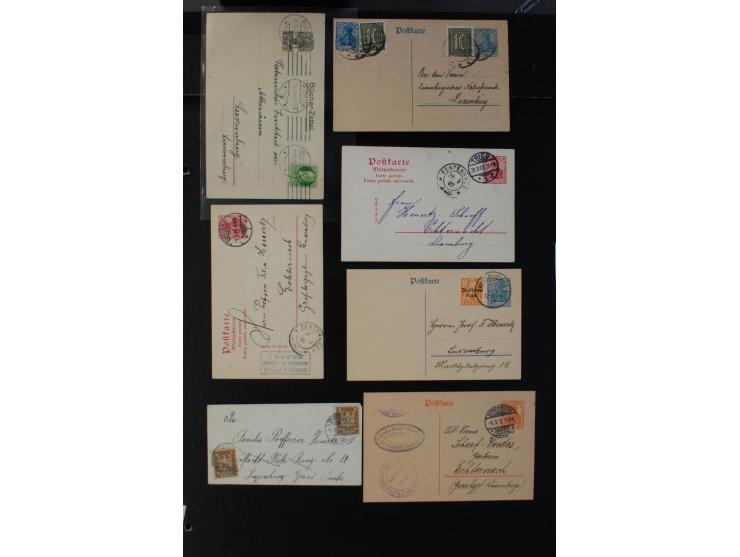 1864/1920 (ca.), etwa 200 Briefe und Karten nach Luxemburg, viel interessantes Material mit Dt. Auslandspostämtern, China, Ba
