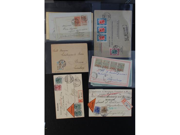 1864/1920 (ca.), etwa 200 Briefe und Karten nach Luxemburg, viel interessantes Material mit Dt. Auslandspostämtern, China, Ba