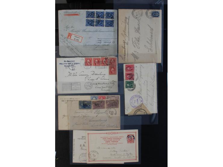 1864/1920 (ca.), etwa 200 Briefe und Karten nach Luxemburg, viel interessantes Material mit Dt. Auslandspostämtern, China, Ba