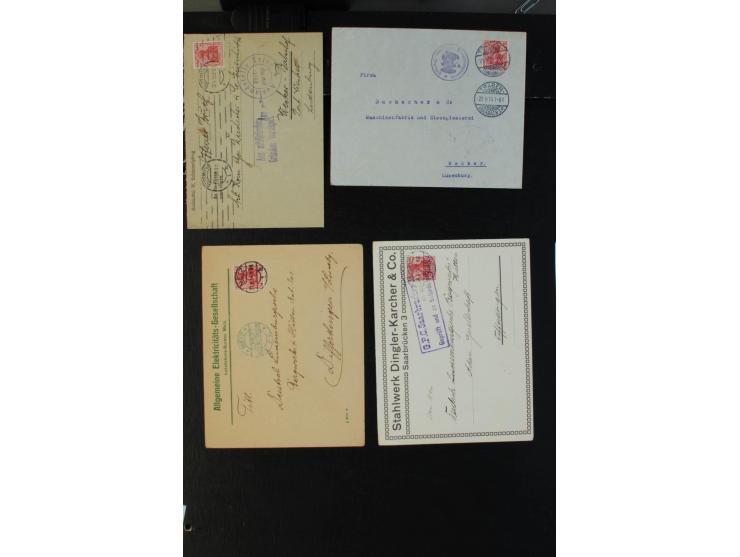 1864/1920 (ca.), etwa 200 Briefe und Karten nach Luxemburg, viel interessantes Material mit Dt. Auslandspostämtern, China, Ba