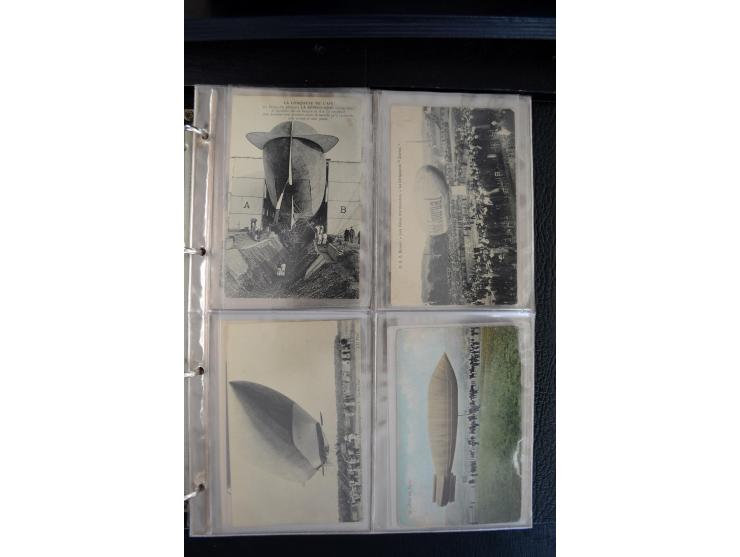 1908/1940, interessante Sammlung "Zeppelinpost, Ballonpost und Flugpost aus aller Welt" mit über 190 Briefen, Karten und sehr