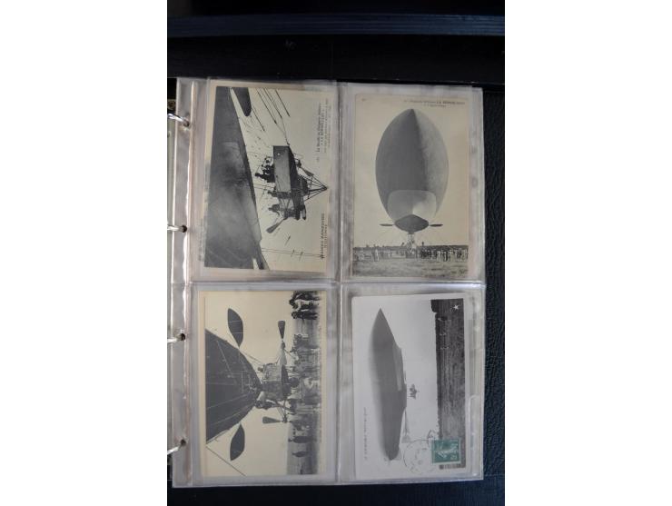 1908/1940, interessante Sammlung "Zeppelinpost, Ballonpost und Flugpost aus aller Welt" mit über 190 Briefen, Karten und sehr