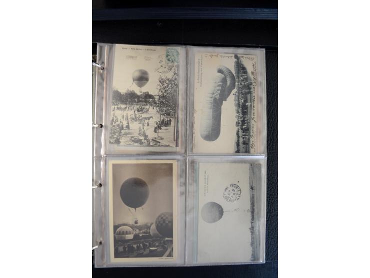 1908/1940, interessante Sammlung "Zeppelinpost, Ballonpost und Flugpost aus aller Welt" mit über 190 Briefen, Karten und sehr
