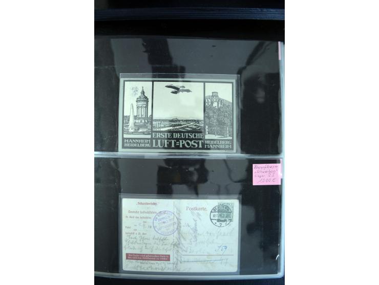 1908/1940, interessante Sammlung "Zeppelinpost, Ballonpost und Flugpost aus aller Welt" mit über 190 Briefen, Karten und sehr