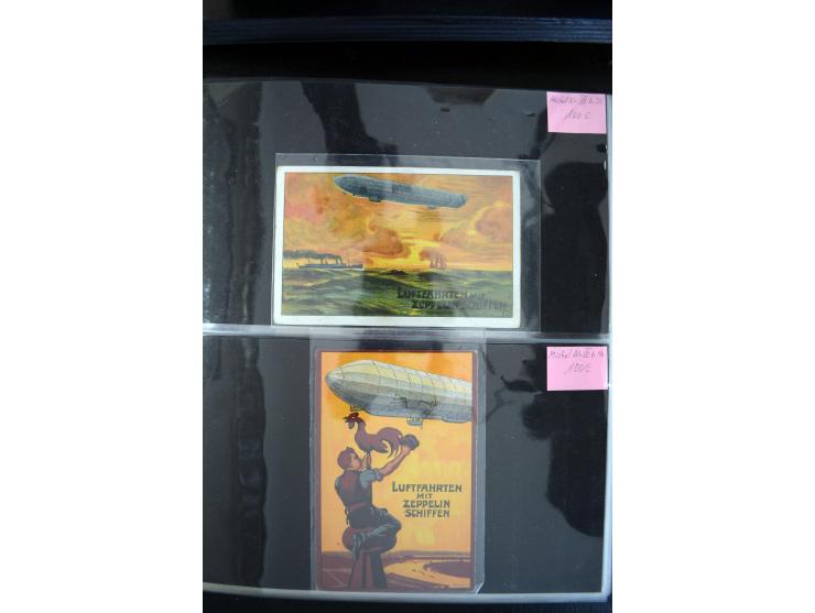 1908/1940, interessante Sammlung "Zeppelinpost, Ballonpost und Flugpost aus aller Welt" mit über 190 Briefen, Karten und sehr