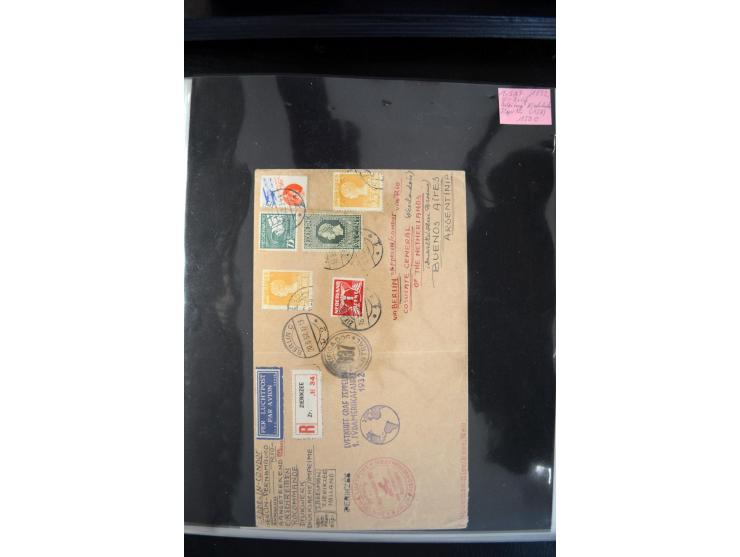 1908/1940, interessante Sammlung "Zeppelinpost, Ballonpost und Flugpost aus aller Welt" mit über 190 Briefen, Karten und sehr