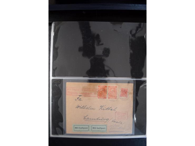 1908/1940, interessante Sammlung "Zeppelinpost, Ballonpost und Flugpost aus aller Welt" mit über 190 Briefen, Karten und sehr
