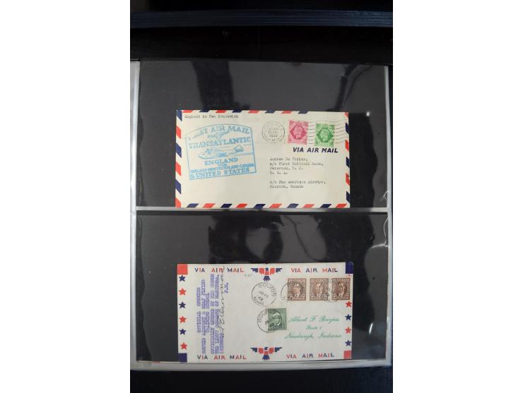 1908/1940, interessante Sammlung "Zeppelinpost, Ballonpost und Flugpost aus aller Welt" mit über 190 Briefen, Karten und sehr