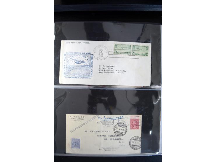 1908/1940, interessante Sammlung "Zeppelinpost, Ballonpost und Flugpost aus aller Welt" mit über 190 Briefen, Karten und sehr