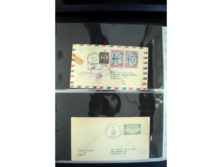 1908/1940, interessante Sammlung "Zeppelinpost, Ballonpost und Flugpost aus aller Welt" mit über 190 Briefen, Karten und sehr