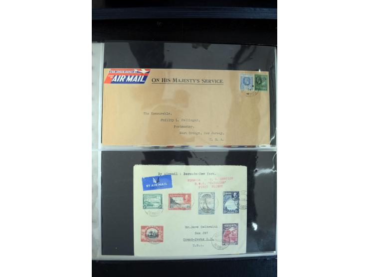 1908/1940, interessante Sammlung "Zeppelinpost, Ballonpost und Flugpost aus aller Welt" mit über 190 Briefen, Karten und sehr