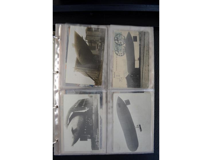 1908/1940, interessante Sammlung "Zeppelinpost, Ballonpost und Flugpost aus aller Welt" mit über 190 Briefen, Karten und sehr