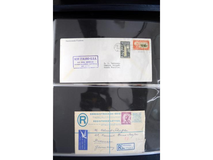 1908/1940, interessante Sammlung "Zeppelinpost, Ballonpost und Flugpost aus aller Welt" mit über 190 Briefen, Karten und sehr