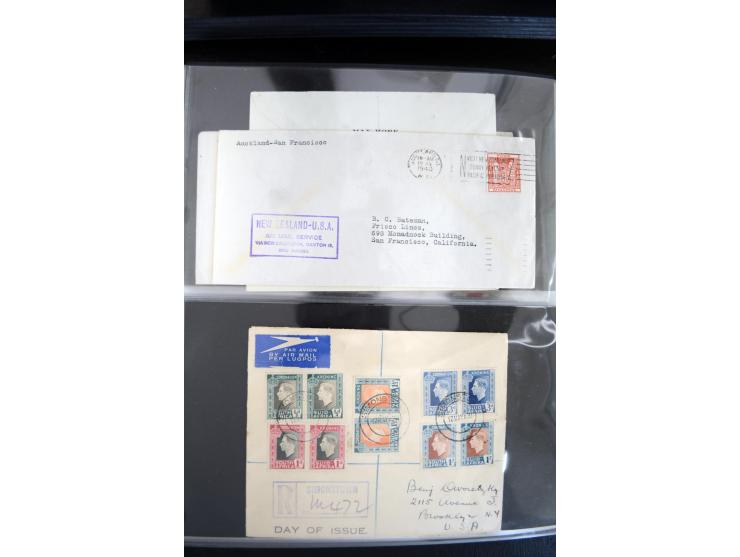 1908/1940, interessante Sammlung "Zeppelinpost, Ballonpost und Flugpost aus aller Welt" mit über 190 Briefen, Karten und sehr