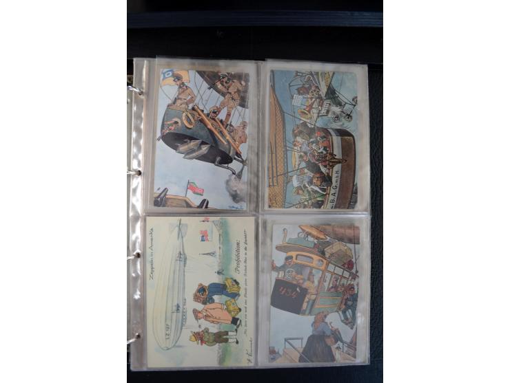 1908/1940, interessante Sammlung "Zeppelinpost, Ballonpost und Flugpost aus aller Welt" mit über 190 Briefen, Karten und sehr
