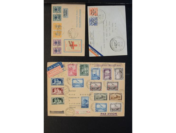 1911/54, ca. 60 Luftpost-Briefe und Karten Europa inkl. Deutschland mit viel Erstflügen, besseren Frankaturen, Bedarfspost un