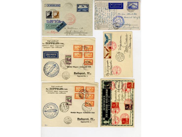 1928/36 (ca.), 19 Briefe und Karten, dabei u.a. Sieger 129D sowie DR 438Y auf Brief der Russlandfahrt 1930
