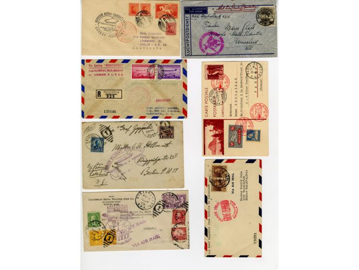 1928/36 (ca.), 19 Briefe und Karten, dabei u.a. Sieger 129D sowie DR 438Y auf Brief der Russlandfahrt 1930