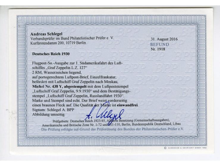 1928/36 (ca.), 19 Briefe und Karten, dabei u.a. Sieger 129D sowie DR 438Y auf Brief der Russlandfahrt 1930
