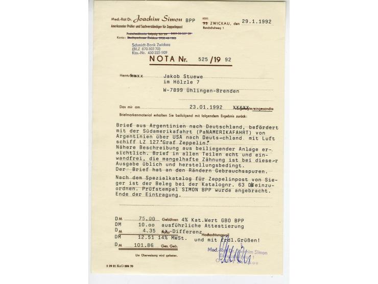 1929/39 ca. 40 Briefe und Karten mit besseren Frankaturen und Fahrten, Vertragsstaaten-Post und Besonderheiten, dabei u.a. Po