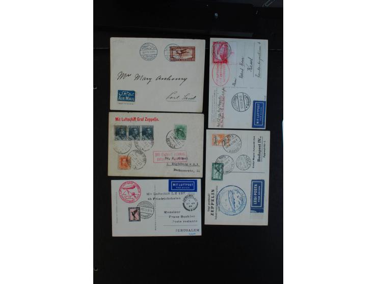 1929/39, Partie mit 14 Briefen und Karten, dabei u.a. Bedarfs-Zuleitungsbrief Österreich 1931 und 3 Belege Orientfahrt 1929, 
