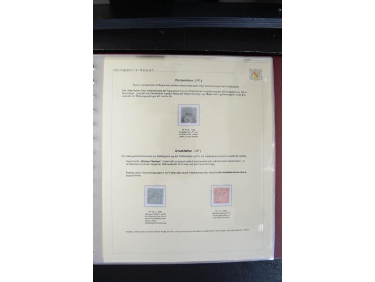 1851/68, reichhaltige und sehr schön spezialisierte gestempelte Sammlung in überdurchschnittlich sauberer Erhaltung, dabei di