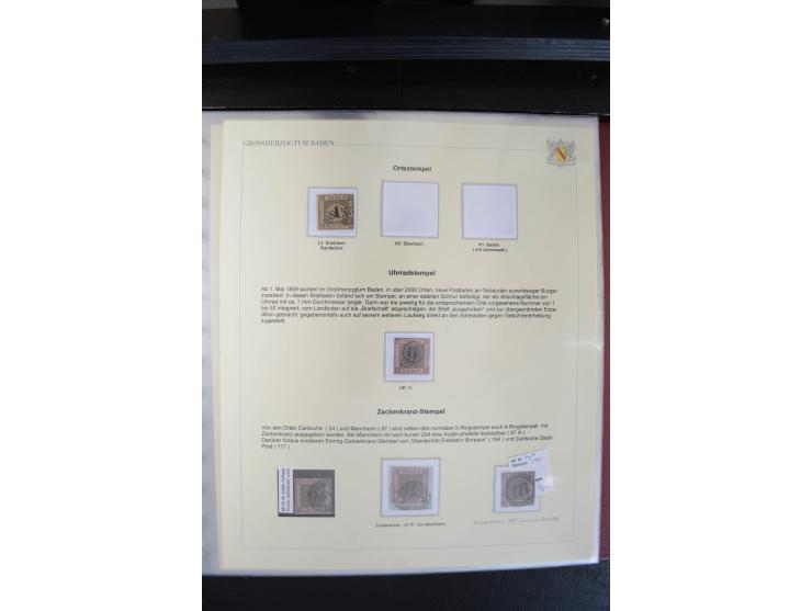 1851/68, reichhaltige und sehr schön spezialisierte gestempelte Sammlung in überdurchschnittlich sauberer Erhaltung, dabei di