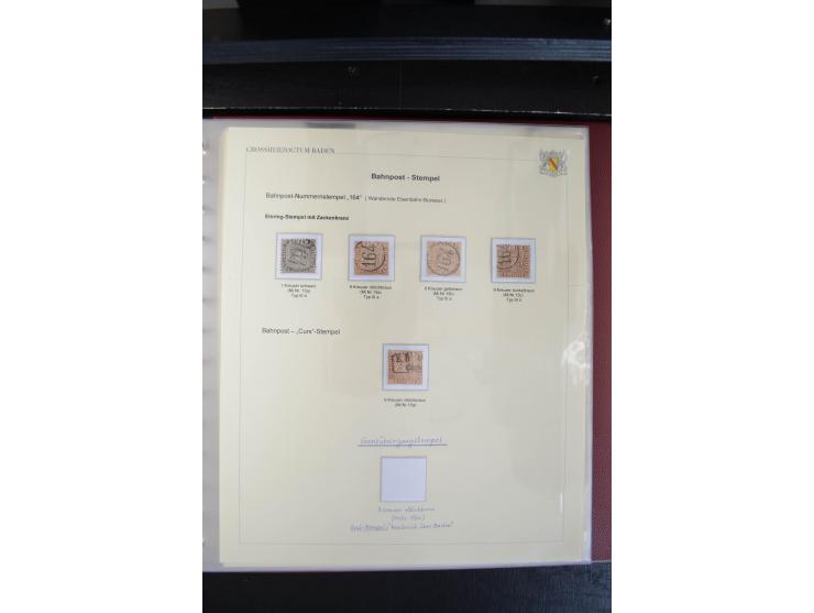 1851/68, reichhaltige und sehr schön spezialisierte gestempelte Sammlung in überdurchschnittlich sauberer Erhaltung, dabei di