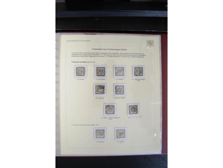 1851/68, reichhaltige und sehr schön spezialisierte gestempelte Sammlung in überdurchschnittlich sauberer Erhaltung, dabei di