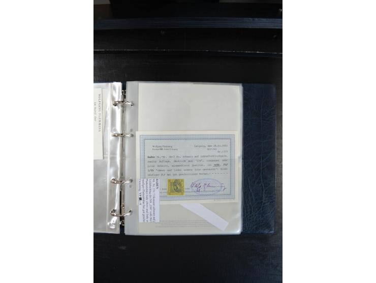1851/68, reichhaltige und sehr schön spezialisierte gestempelte Sammlung in überdurchschnittlich sauberer Erhaltung, dabei di