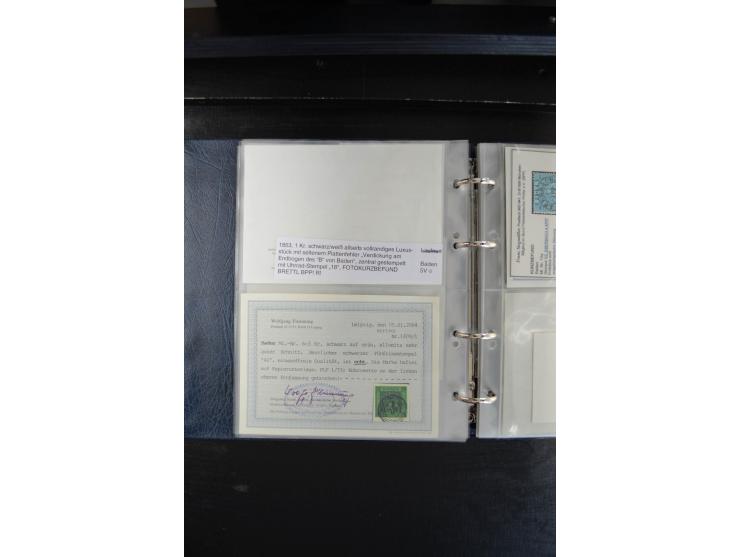 1851/68, reichhaltige und sehr schön spezialisierte gestempelte Sammlung in überdurchschnittlich sauberer Erhaltung, dabei di