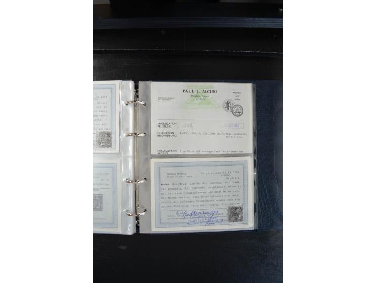 1851/68, reichhaltige und sehr schön spezialisierte gestempelte Sammlung in überdurchschnittlich sauberer Erhaltung, dabei di