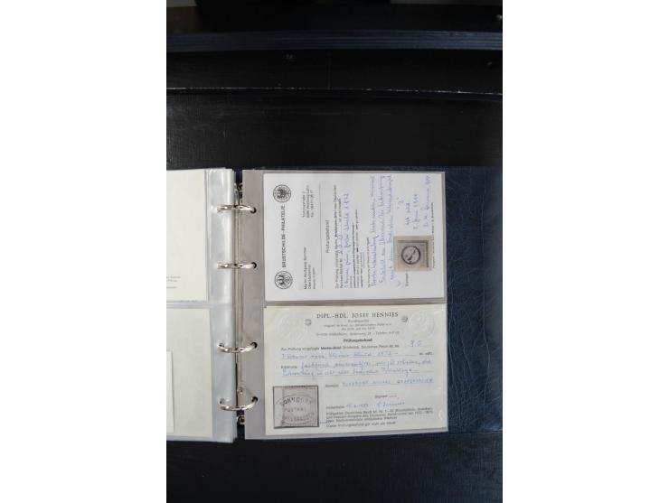 1851/68, reichhaltige und sehr schön spezialisierte gestempelte Sammlung in überdurchschnittlich sauberer Erhaltung, dabei di
