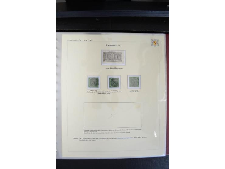 1851/68, reichhaltige und sehr schön spezialisierte gestempelte Sammlung in überdurchschnittlich sauberer Erhaltung, dabei di