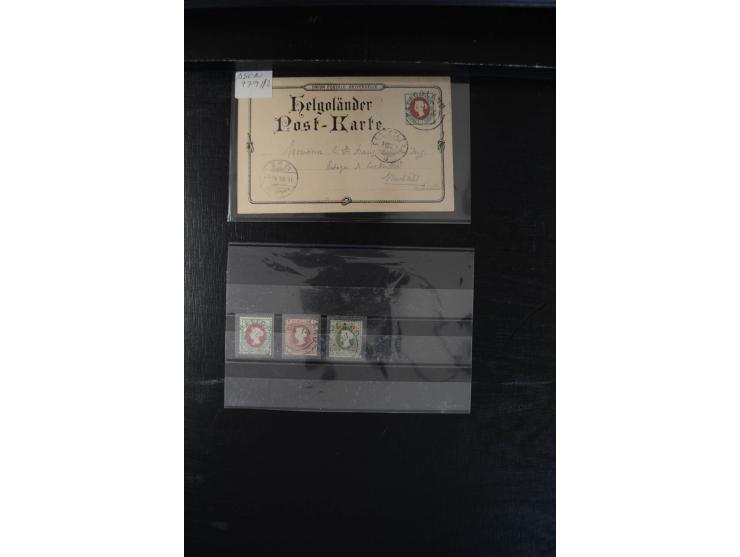1873/79, interessante ungebrauchte und gestempelte Sammlung mit einigen Briefen und Karten, dabei u.a. Mi.-Nr. 6h ungebraucht
