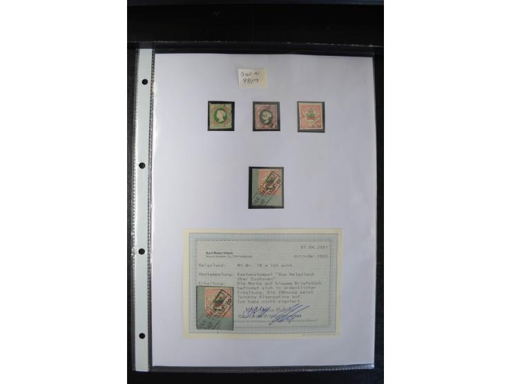 1873/79, interessante ungebrauchte und gestempelte Sammlung mit einigen Briefen und Karten, dabei u.a. Mi.-Nr. 6h ungebraucht