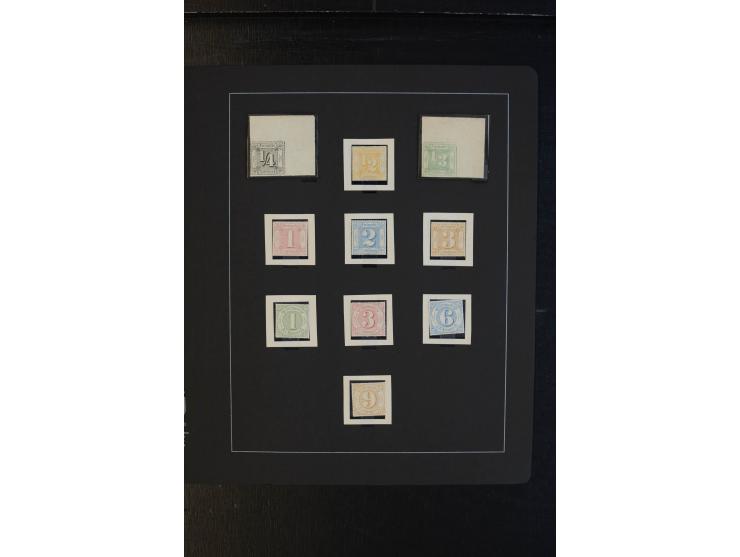 1852/68, meist gestempelte Sammlung mit einigen besseren Werten und schönen Briefstücken, dabei u.a. Mi.-Nr. 19 (FA Sommer BP