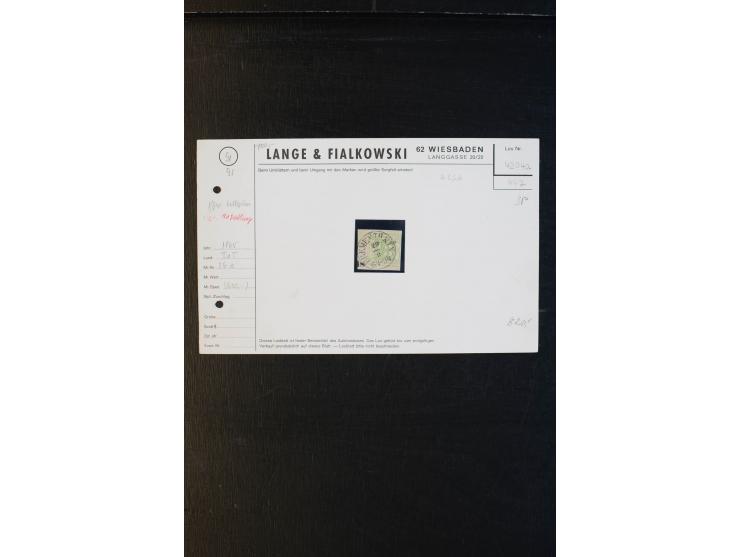1852/68, meist gestempelte Sammlung mit einigen besseren Werten und schönen Briefstücken, dabei u.a. Mi.-Nr. 19 (FA Sommer BP