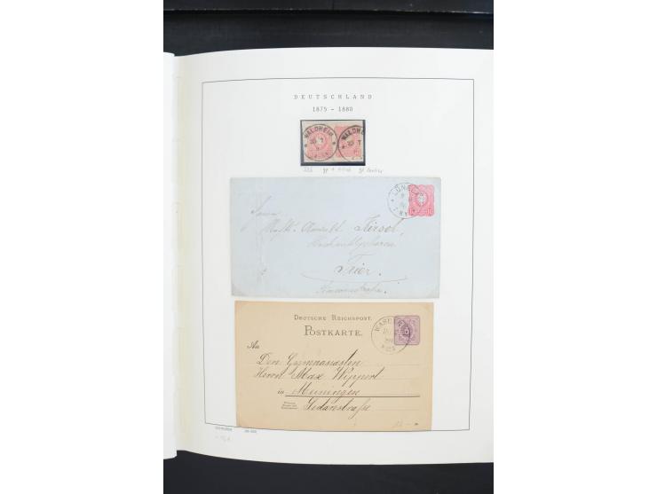1872/1945, postfrische, ungebrauchte und gestempelte Sammlung, vielfach in beiden Erhaltungen gesammelt, ab Weimar kpl., dazu