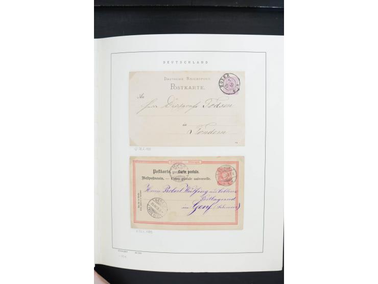 1872/1945, postfrische, ungebrauchte und gestempelte Sammlung, vielfach in beiden Erhaltungen gesammelt, ab Weimar kpl., dazu