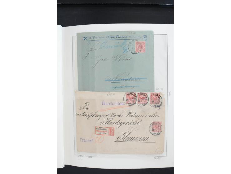 1872/1945, postfrische, ungebrauchte und gestempelte Sammlung, vielfach in beiden Erhaltungen gesammelt, ab Weimar kpl., dazu