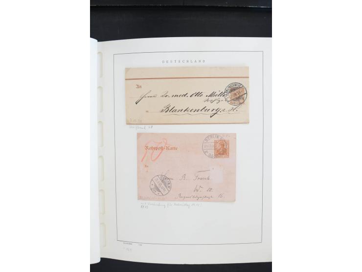 1872/1945, postfrische, ungebrauchte und gestempelte Sammlung, vielfach in beiden Erhaltungen gesammelt, ab Weimar kpl., dazu