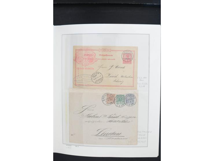 1872/1945, postfrische, ungebrauchte und gestempelte Sammlung, vielfach in beiden Erhaltungen gesammelt, ab Weimar kpl., dazu