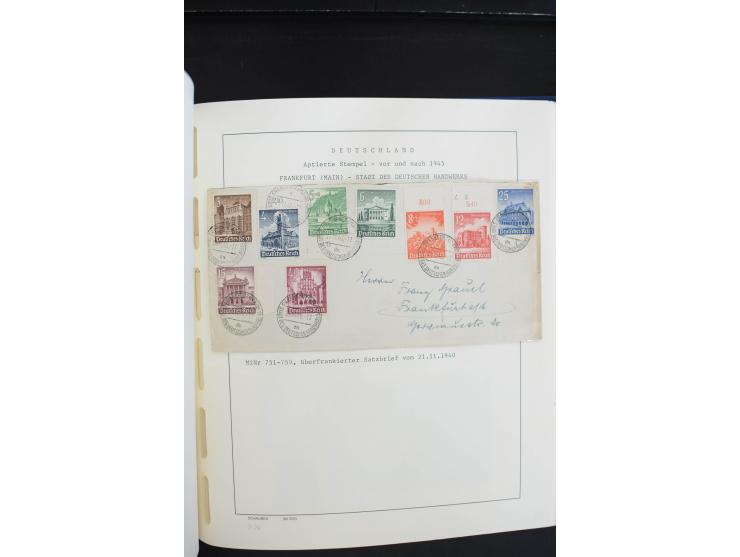 1872/1945, postfrische, ungebrauchte und gestempelte Sammlung, vielfach in beiden Erhaltungen gesammelt, ab Weimar kpl., dazu