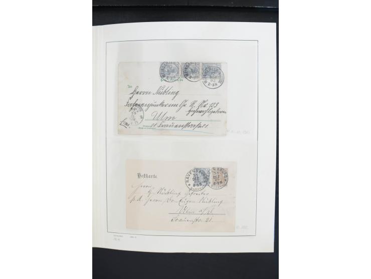 1872/1945, postfrische, ungebrauchte und gestempelte Sammlung, vielfach in beiden Erhaltungen gesammelt, ab Weimar kpl., dazu