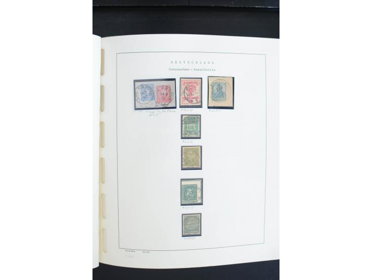 1872/1945, postfrische, ungebrauchte und gestempelte Sammlung, vielfach in beiden Erhaltungen gesammelt, ab Weimar kpl., dazu