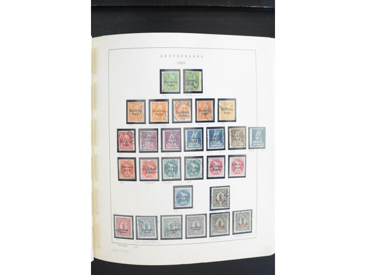 1872/1945, postfrische, ungebrauchte und gestempelte Sammlung, vielfach in beiden Erhaltungen gesammelt, ab Weimar kpl., dazu