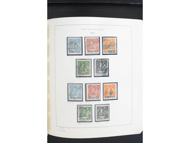 1872/1945, postfrische, ungebrauchte und gestempelte Sammlung, vielfach in beiden Erhaltungen gesammelt, ab Weimar kpl., dazu