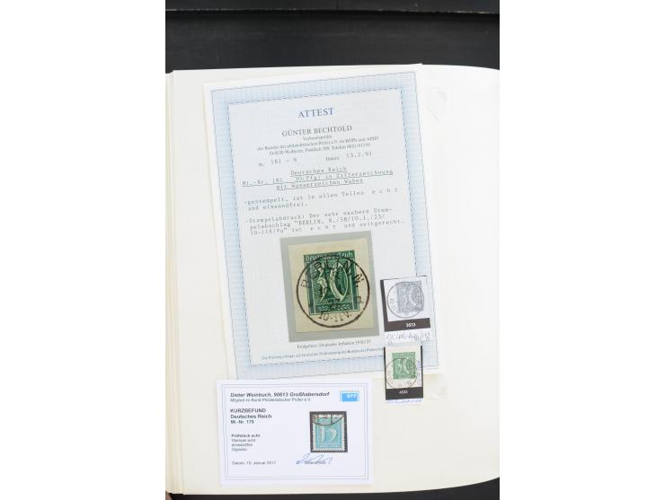 1872/1945, postfrische, ungebrauchte und gestempelte Sammlung, vielfach in beiden Erhaltungen gesammelt, ab Weimar kpl., dazu