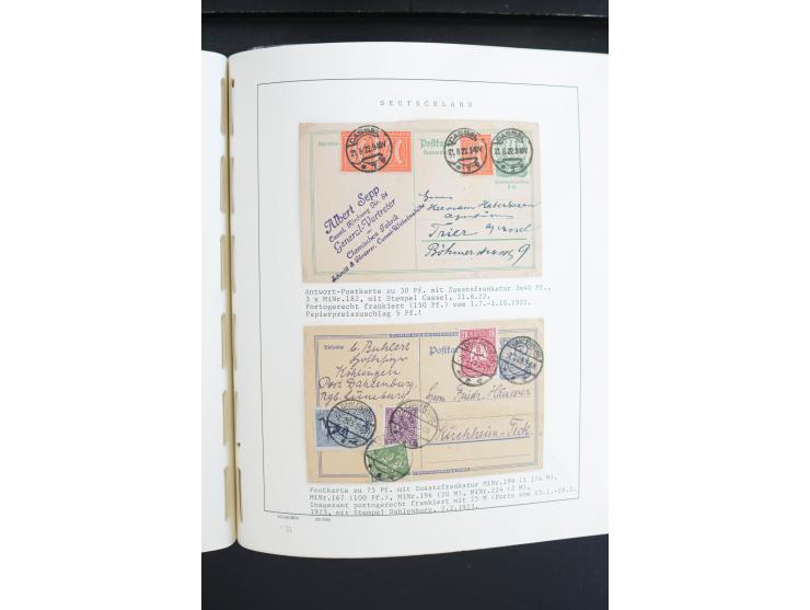 1872/1945, postfrische, ungebrauchte und gestempelte Sammlung, vielfach in beiden Erhaltungen gesammelt, ab Weimar kpl., dazu